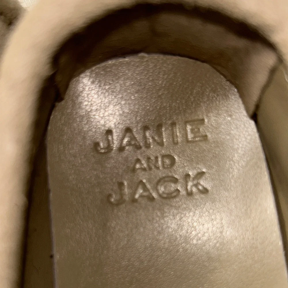 Janie and Jack Kids Suede Moccasin Loafers in Taupe